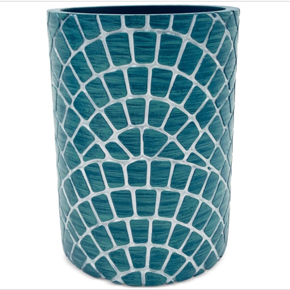 Lavender and Sage Scallop 16-Pc. Bathroom Accessory Sets - Teal - Picture 4 of 4